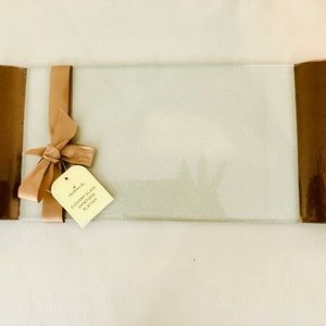 Hallmark Glass Appetizer Platter. Brand new!